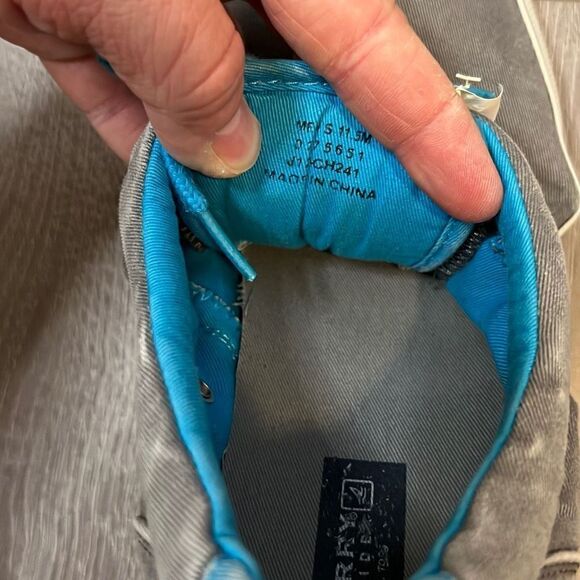 Sperry Mens Lace Up Sneaker Shoe Grey and Blue Size 11.5 - Picture 4 of 6